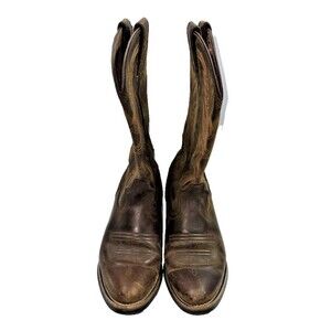 Justin Silver Sorrel Cowgirl Boots Apache BROWN WESTERN $190 Retail  Womens 8.5B